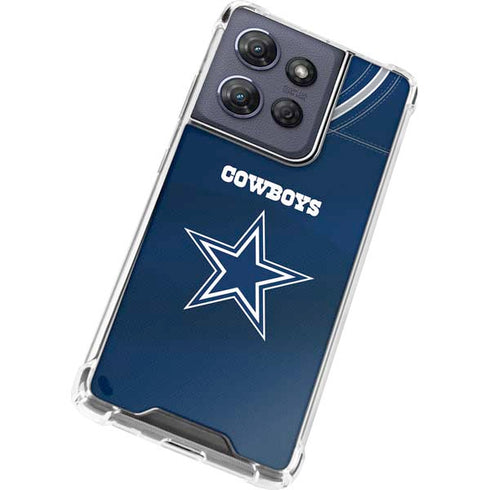 NFL Dallas Cowboys Team Jersey Moto G Play 5G (2025) Clear Case